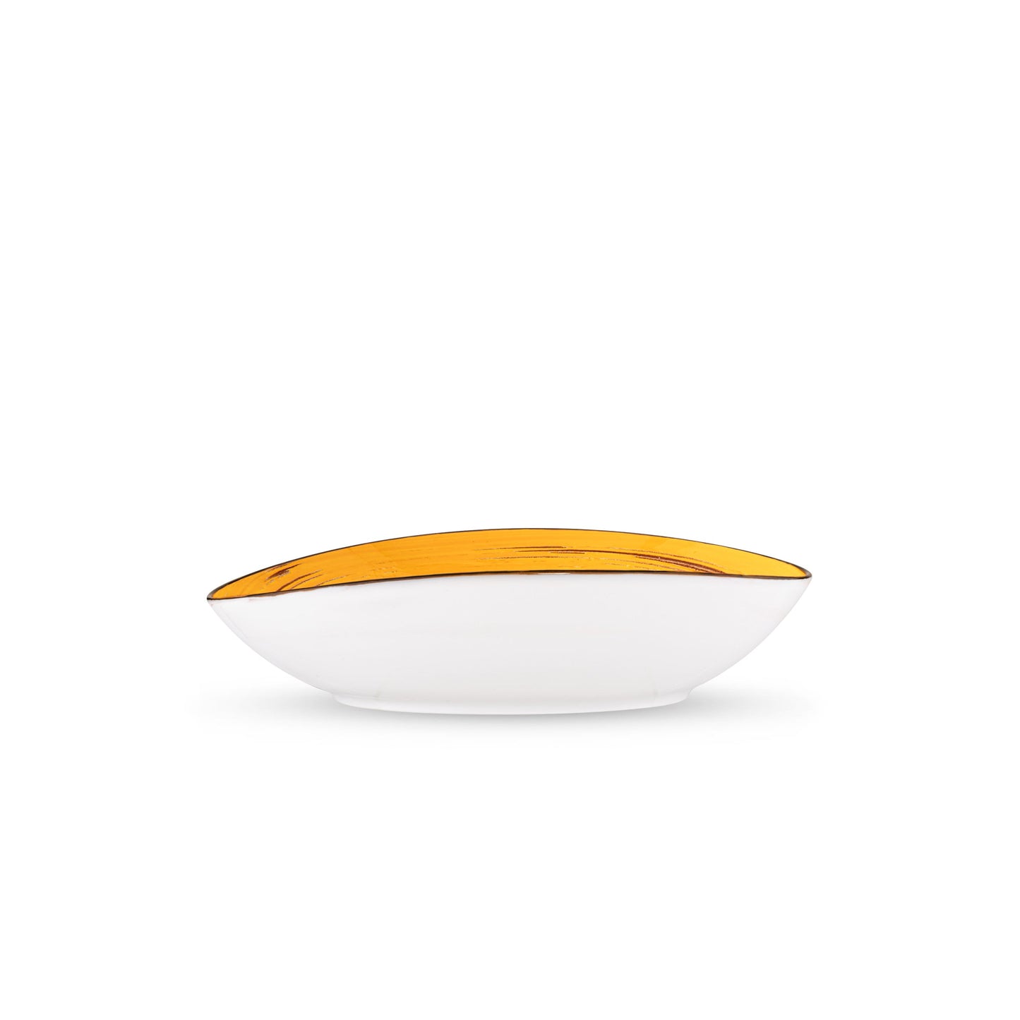 Wilmax England | Gele Ovale Porseleinen Schaal 30 cm