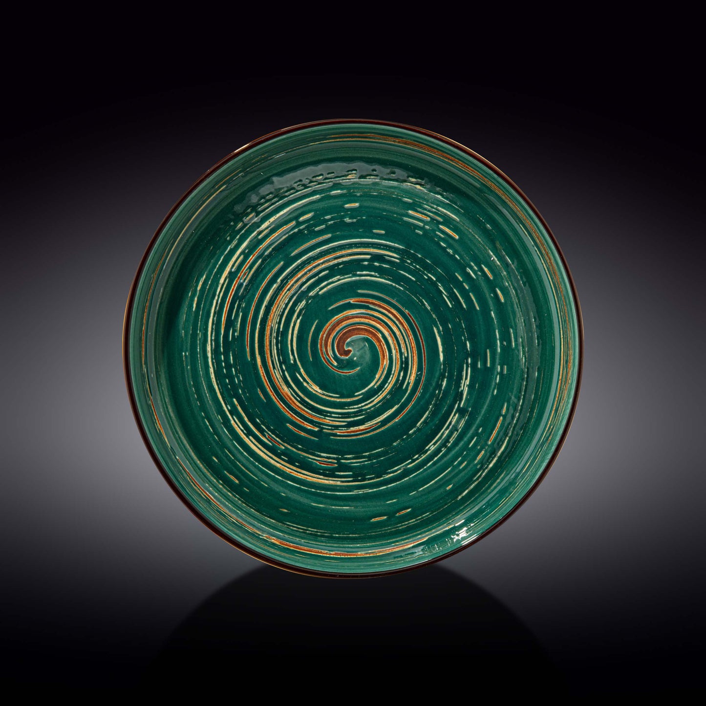 Wilmax Plate 28 cm Green Porcelain WL-669520/A