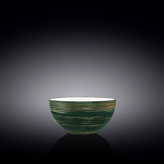 Wilmax Porzellan Schüssel, 3er Set,Spiral Kollektion, Grün, 600 ml – WL-669530/A3