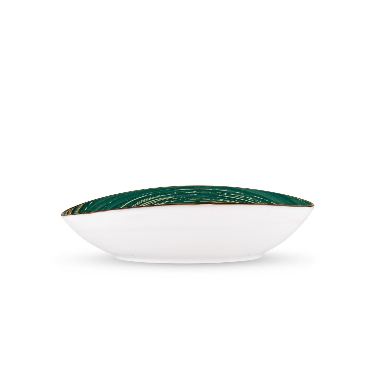 Wilmax Ovale Schaal Groen Porselein 30x19,5 WL-669541/A