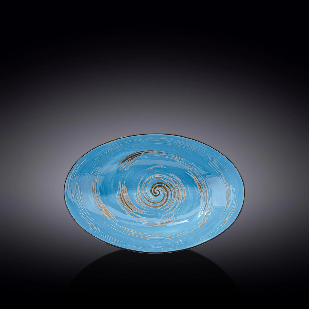 Wilmax Schaal ovaal 25 cm Blauw Porselein