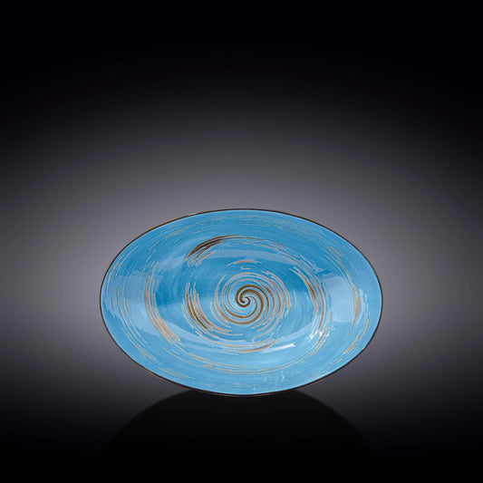 Wilmax Schaal ovaal 25 cm Blauw Porselein WL-669640/A