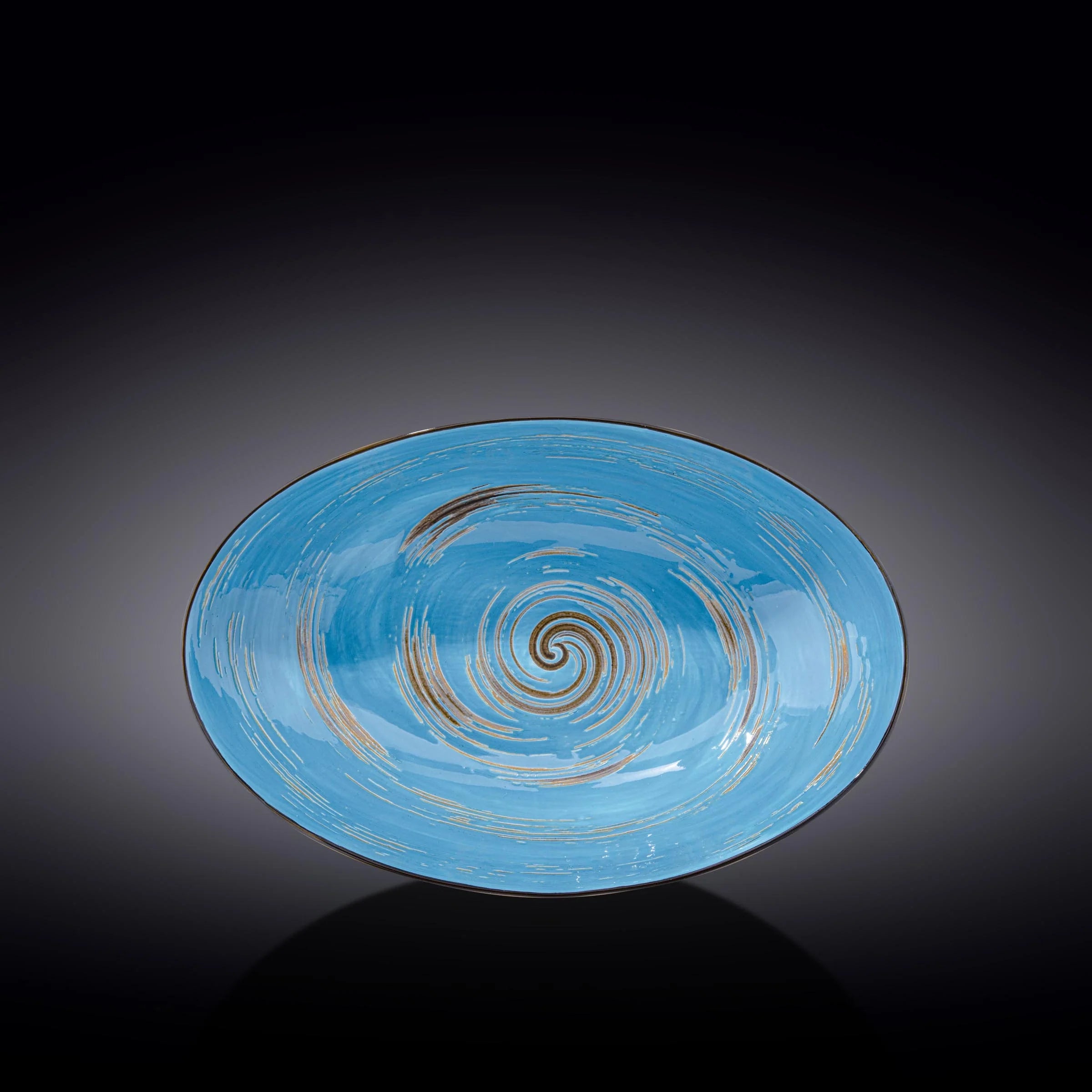 Wilmax England Ovale Schaal 30cm Blauw Porselein WL-669641/A