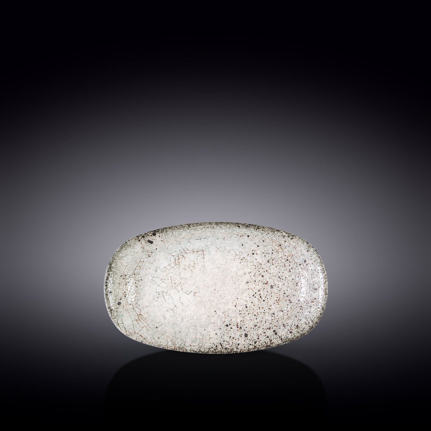 Wilmax England Flacher Coupe Ellipsenteller, 20 x 11 cm, Porzellan, WL-671242/A