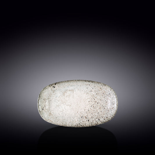 Wilmax England Flacher Coupe Ellipsenteller, 20 x 11 cm, Porzellan, WL-671242/A