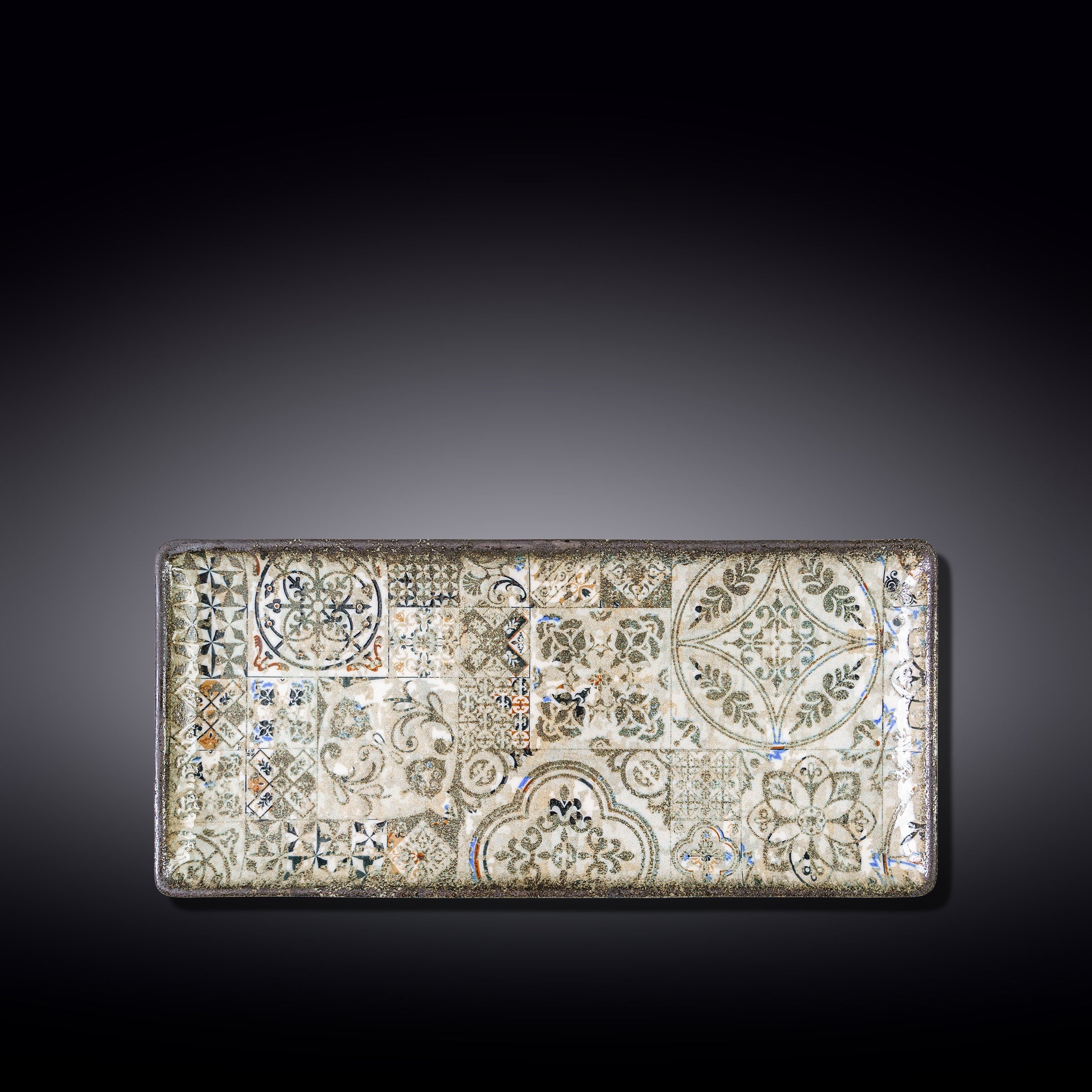 Wilmax Rechteckige Servierplatte, 33 x 15 cm, Porzellan, WL-671353/A