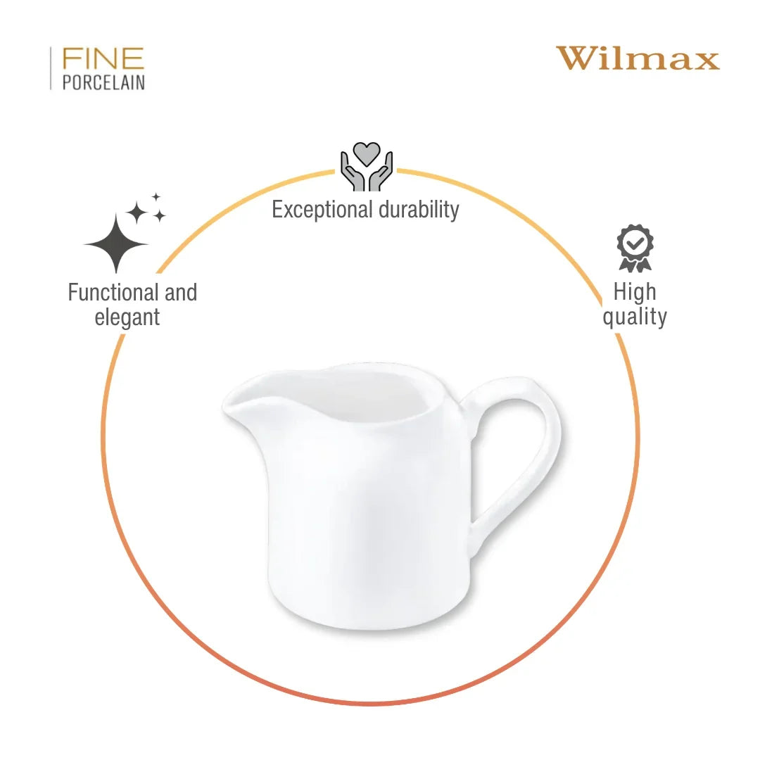 Wilmax England Melkkan 250ml Wit Porselein