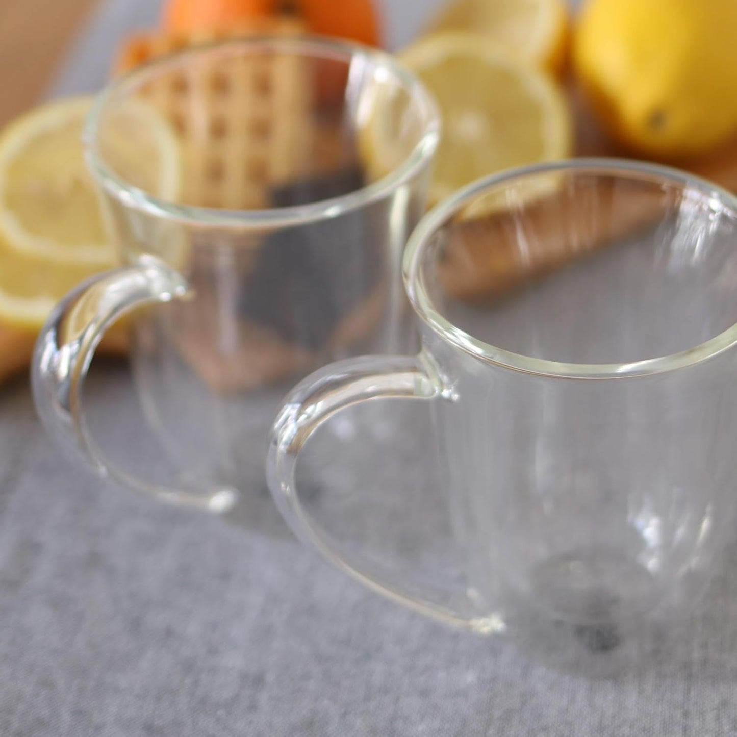 Wilmax Dubbelwandige Beker Borosilicaatglas 300ml Set van 4