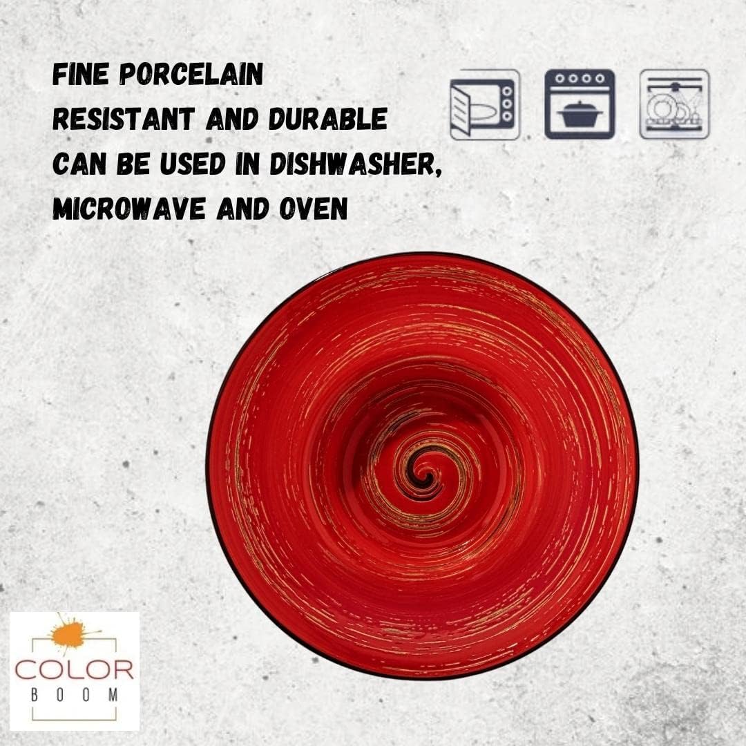 Wilmax Tiefe Porzellanplatte, 22,5 cm, 1100 ml, 2er Set, WL-669223/A2