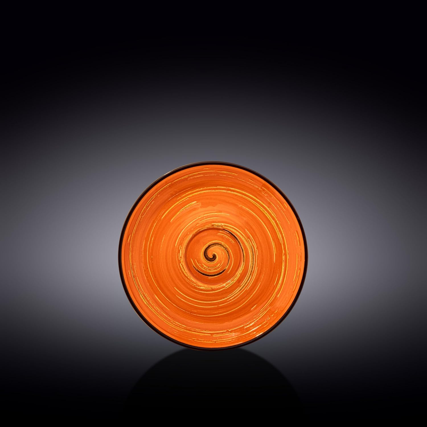 Wilmax Porzellan Untertasse, 15 cm, Spiral Orange Collection, WL-669336/B