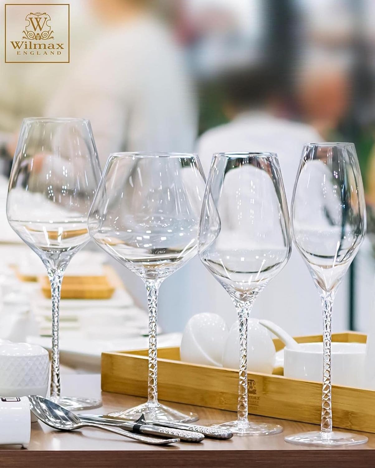 Wilmax Weinglas Set 600 ml, 2-teilig aus Glas-Kristallin – WL-888101/2C