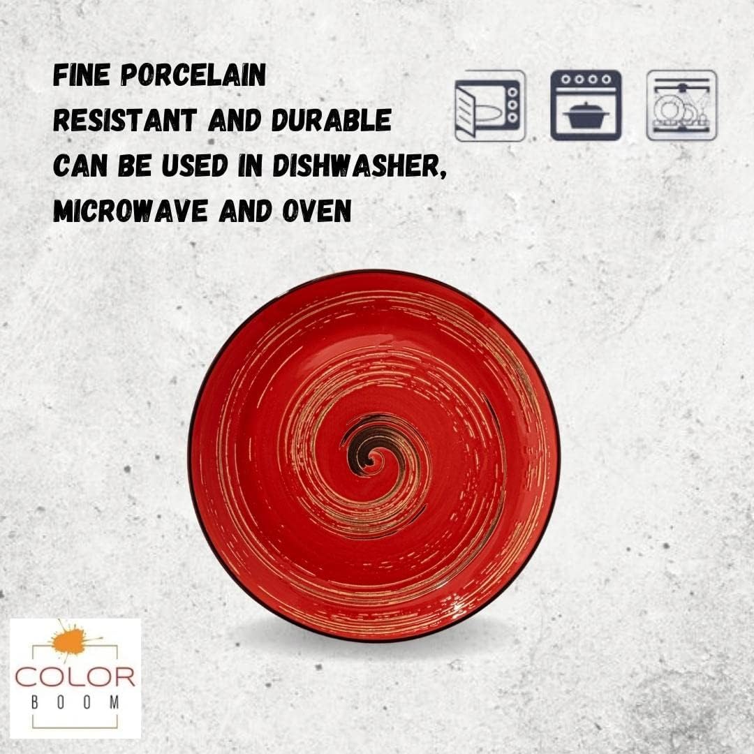 Wilmax SPIRAL Runder Teller 25 cm rot kratzfest WL-669214/A2