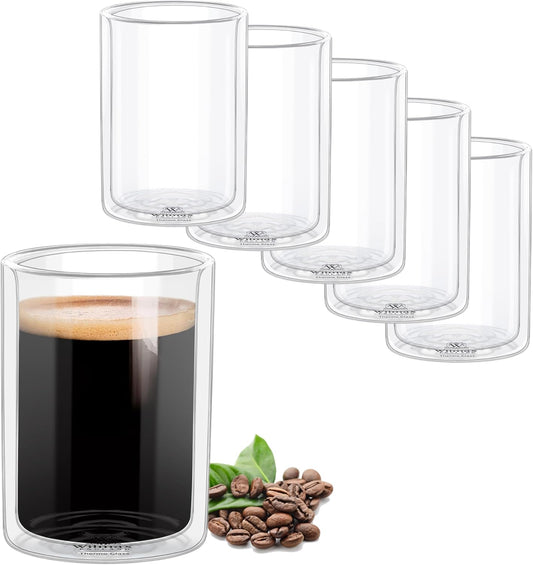 Wilmax Dubbelwandig glas 400 ml, 6 stuks, WL-888785/A6