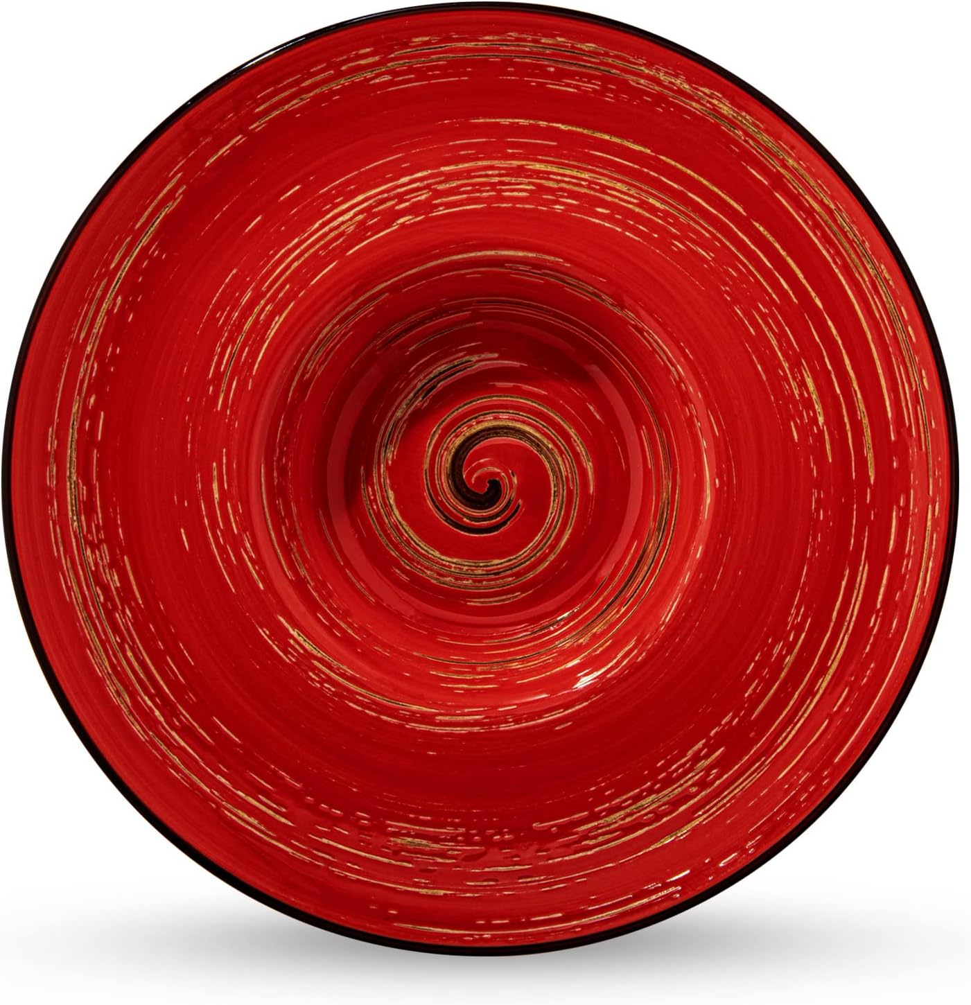 Wilmax Tiefer Teller 24 cm – Modernes Design in Rot – WL-669225/A