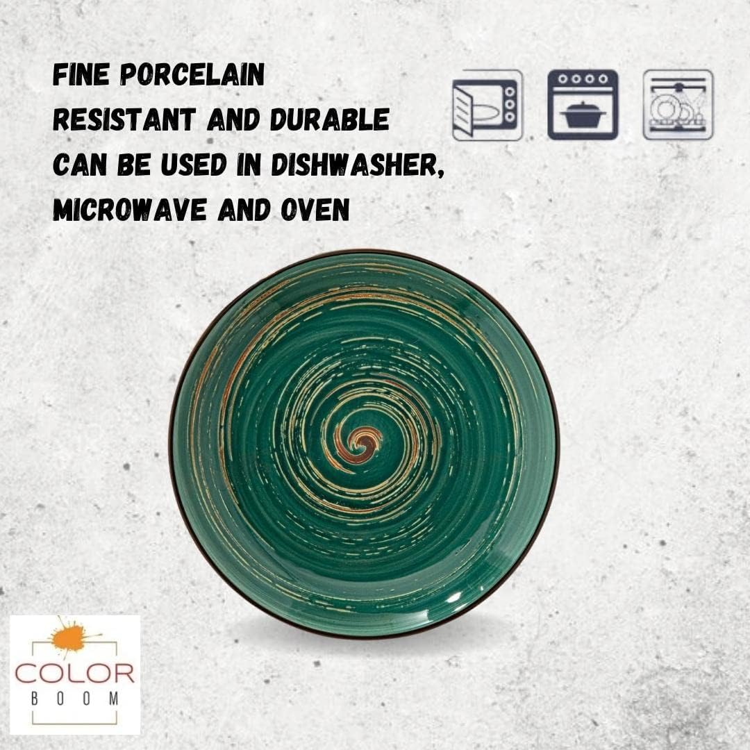 Wilmax Dessertteller COLORBOOM | 6er-Set | Ø 20 cm | Grün | WL-669512/A6