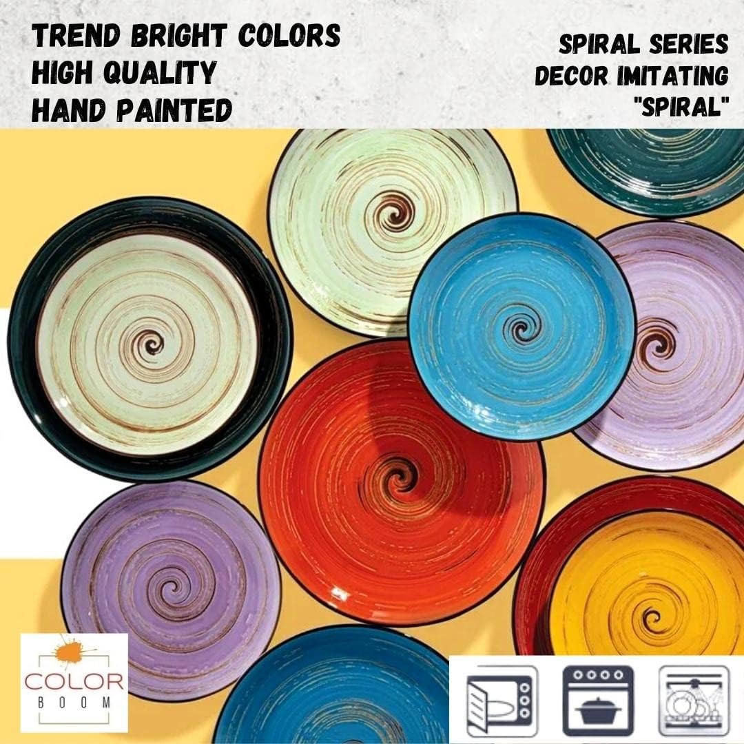 Wilmax Spiral Teller-Set 2-teilig 25 cm Porzellan WL-669514/A2