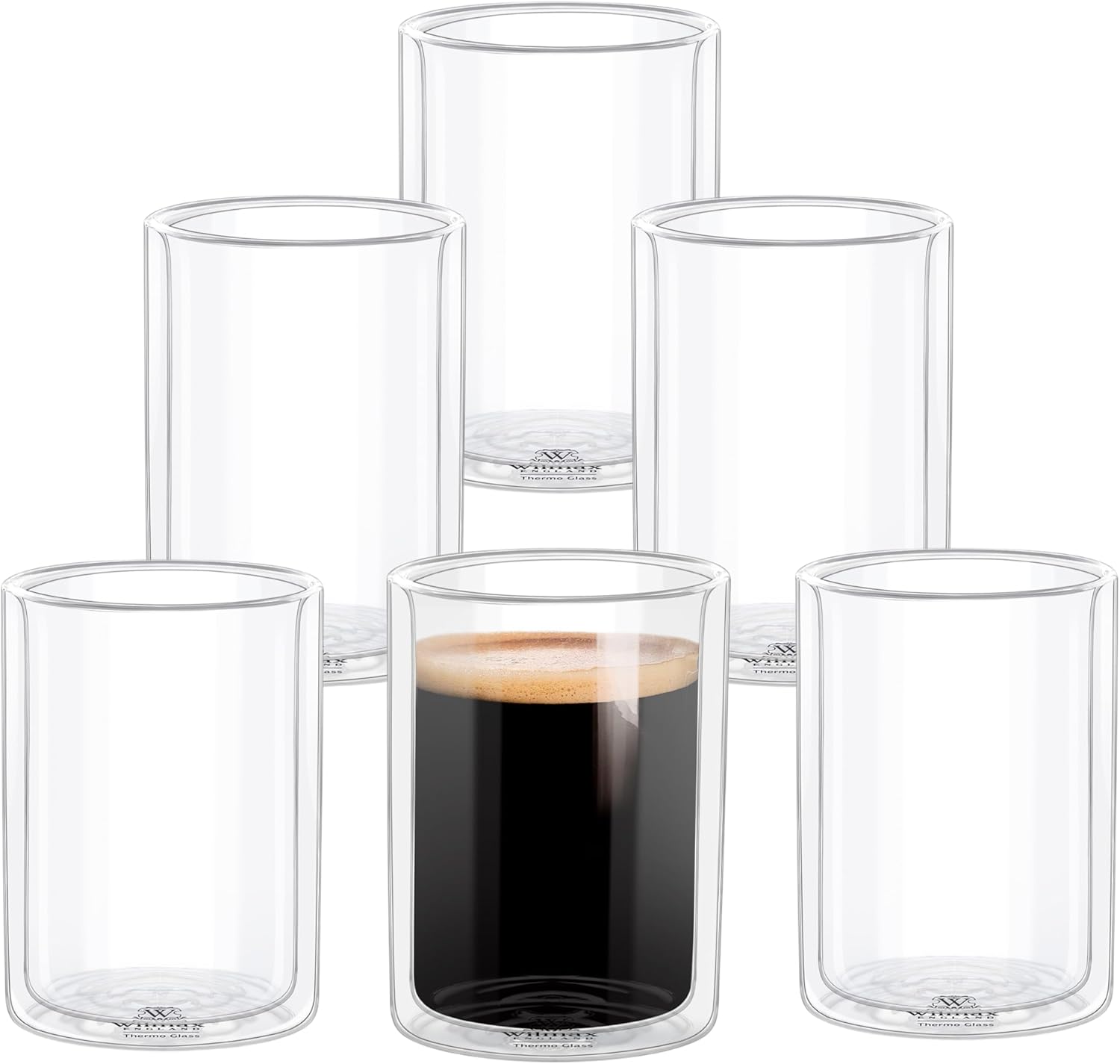 Wilmax Doppelwandiges Thermoglas 300 ml – 6er Set – WL-888784/A6