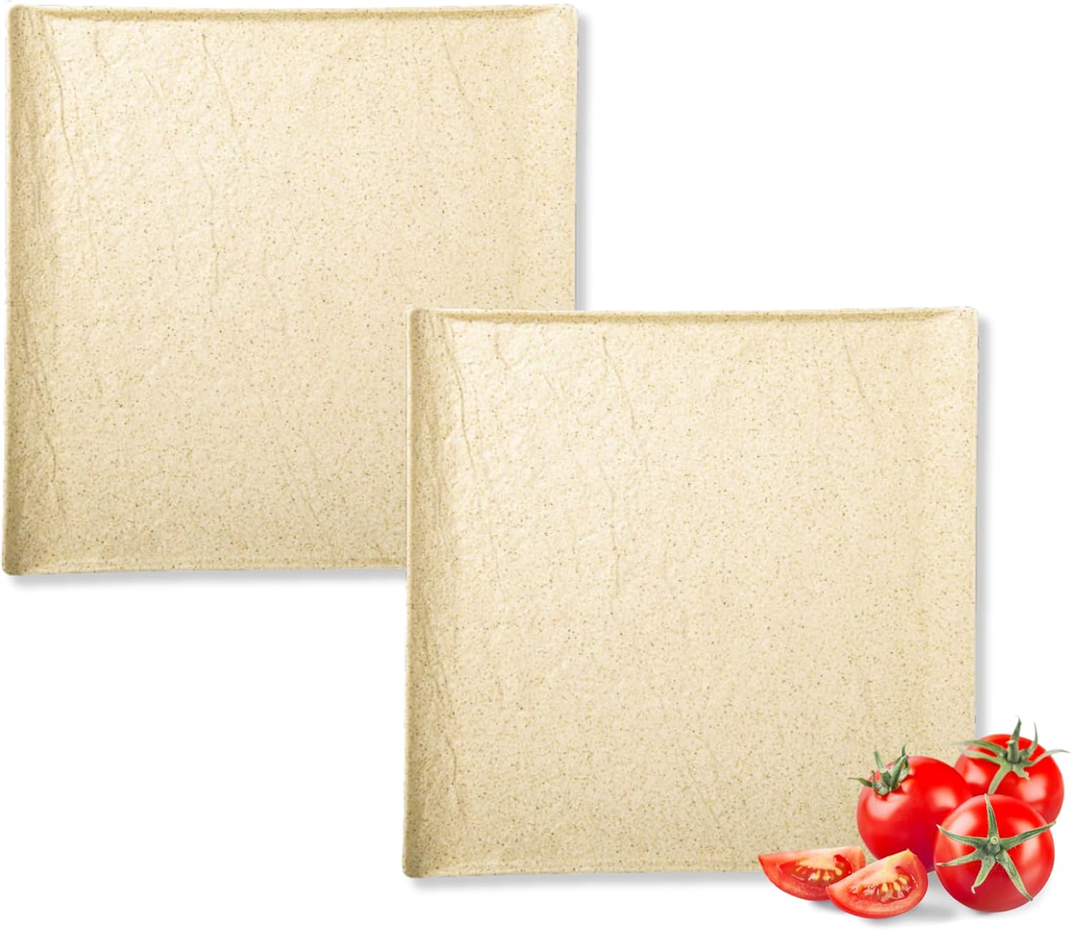 Wilmax England Vierkante Borden 21.5 cm Sandstone (2x)
