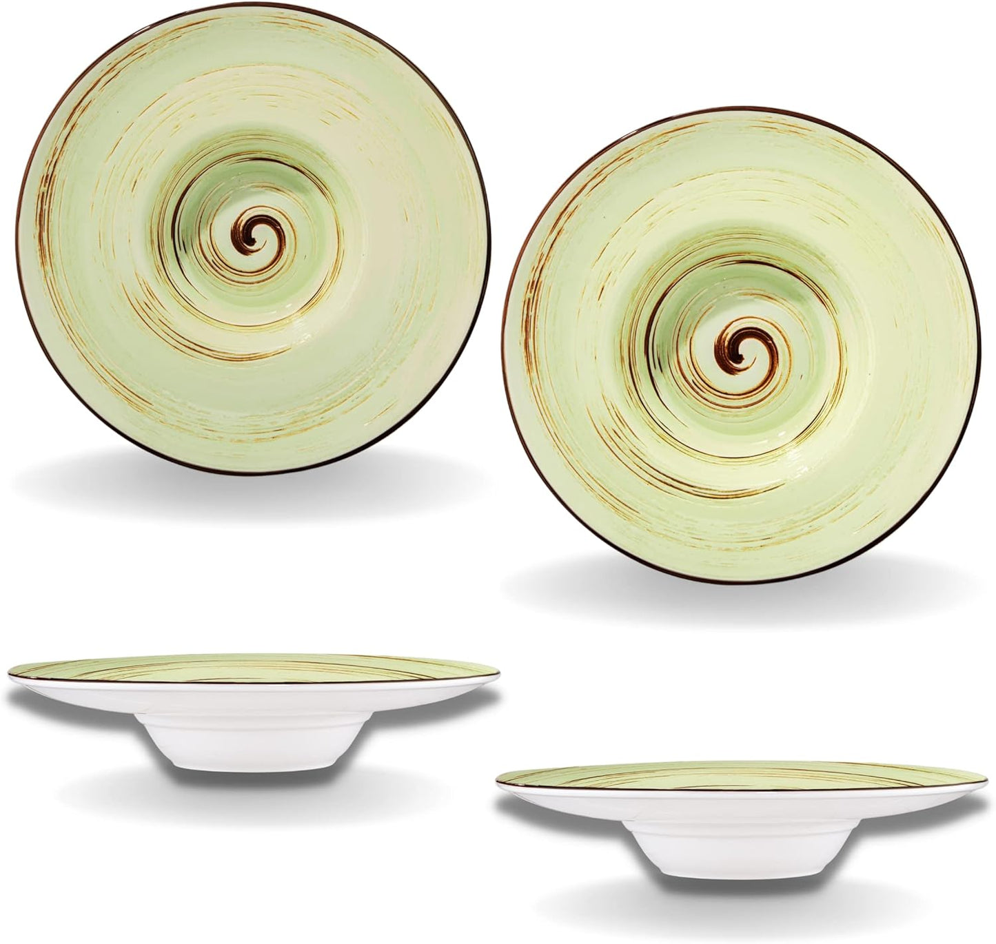 Wilmax Deep Plate Pistachio Porcelain 24cm 200ml 2 pieces