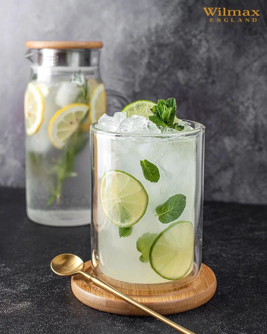 Wilmax Glas mit Doppelwand, 200 ml, 6er Set, WL-888782/A6