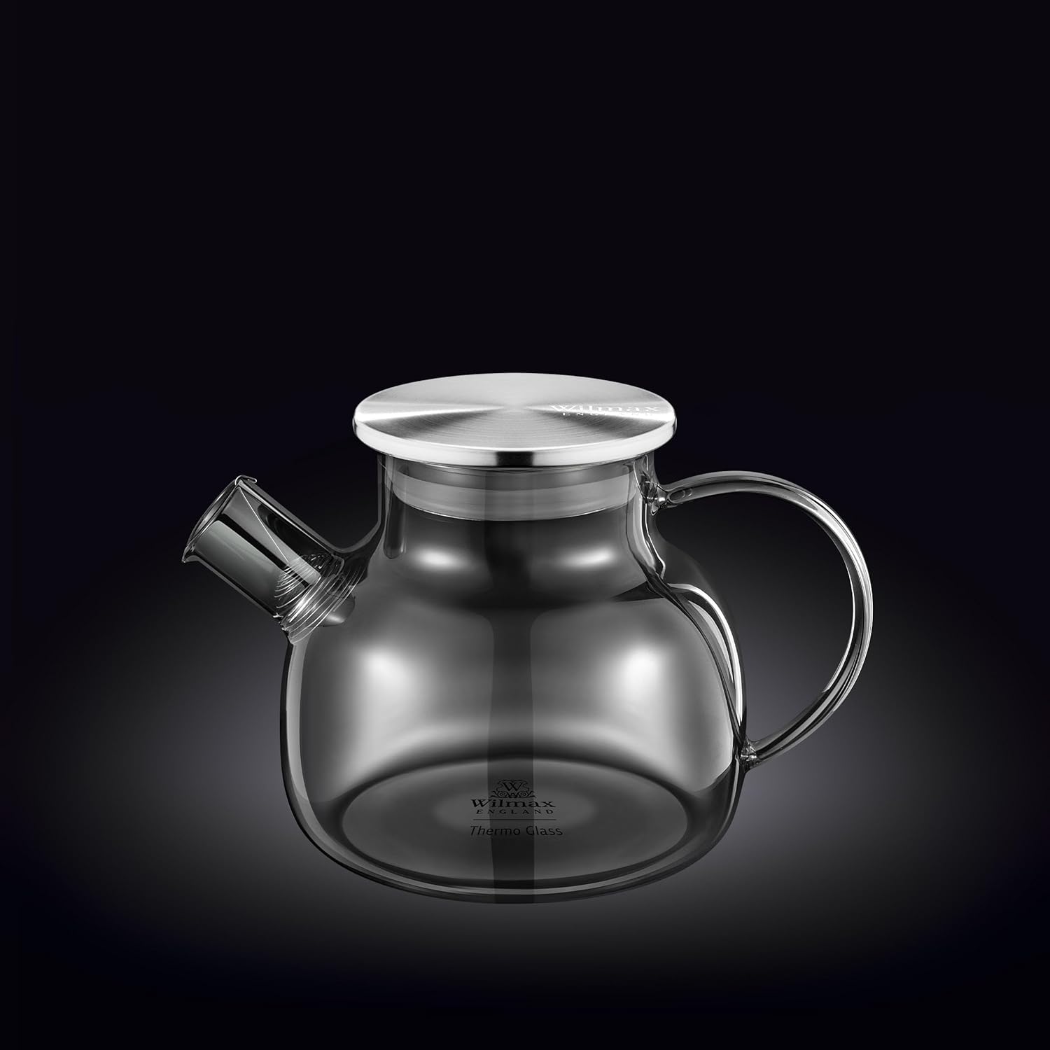 Theepot 950ml Thermoglas Veervilter Grijs | Wilmax England