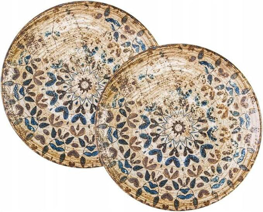 Wilmax Bord 25 cm Meerkleurig Porselein 2-pack WL-671905/A2
