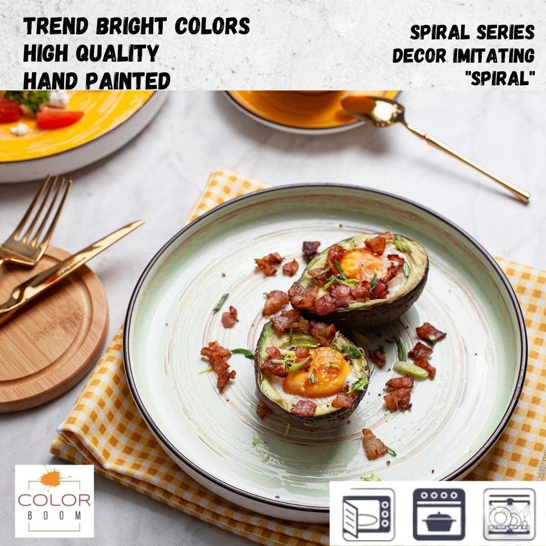 Wilmax Teller, 23 cm, Pistaziengrün, Porzellan, WL-669119/A