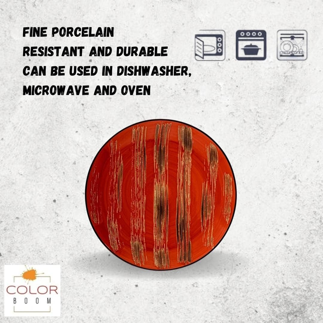 Wilmax runde Dessertteller 18 cm ColorBoom Kollektion 6er-Set WL-668211/A6