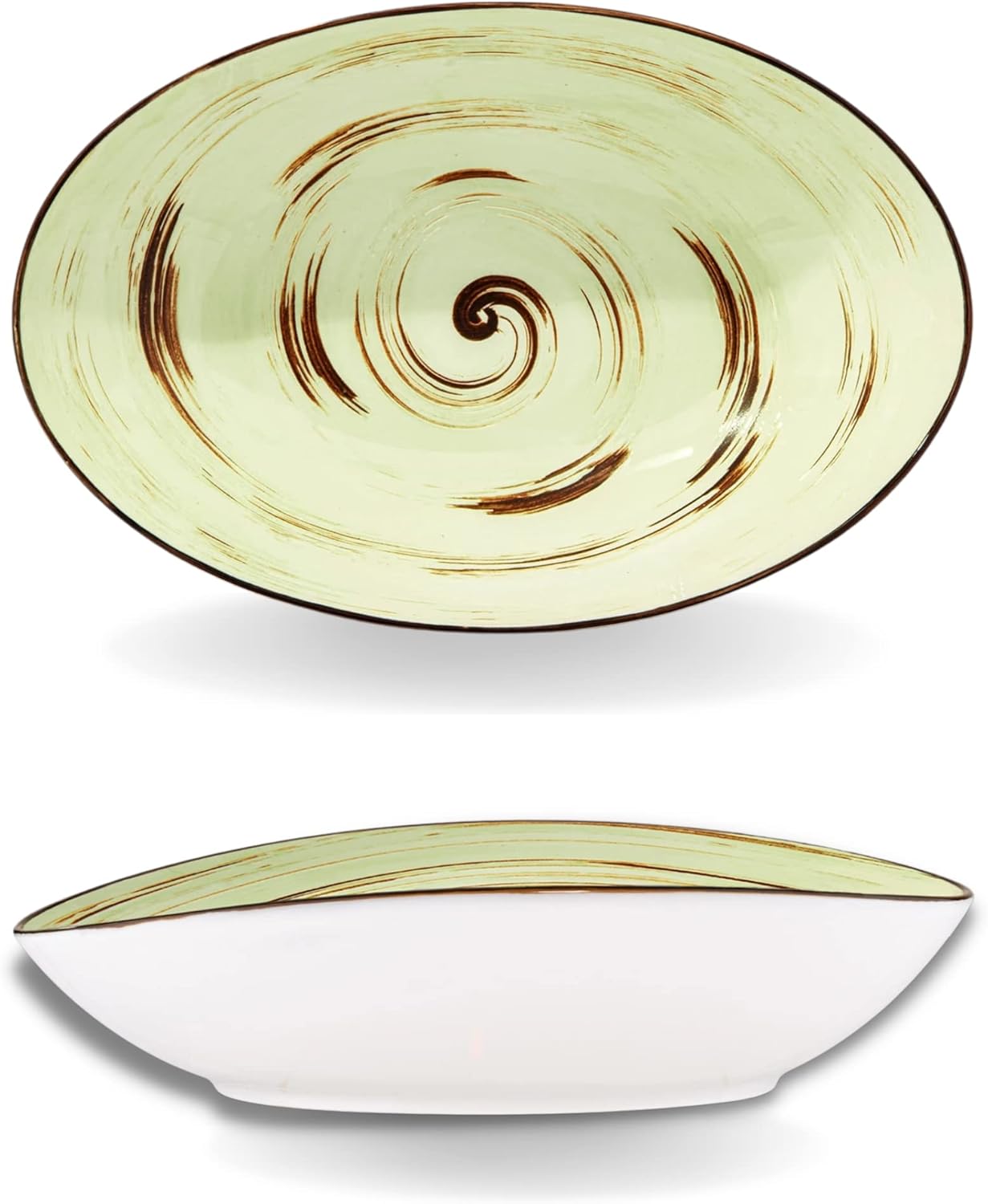 Wilmax England Ovale Porselein Schaal Pistache WL-669141/A