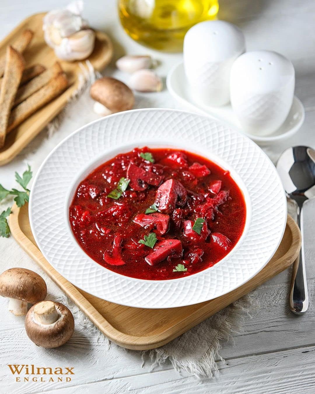 Wilmax Salz- & Pfeffer Set 2-teilig aus Porzellan WL-880124/2C