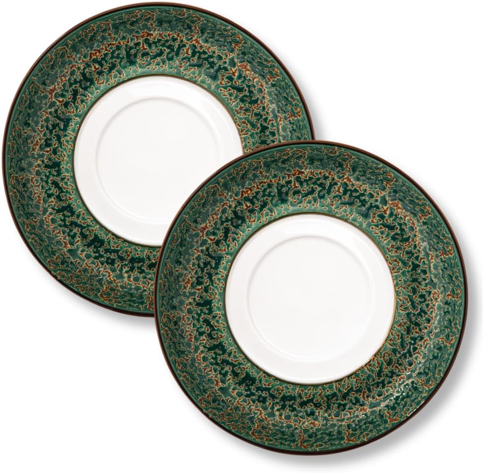 Wilmax Bord 16 cm Groen Porselein