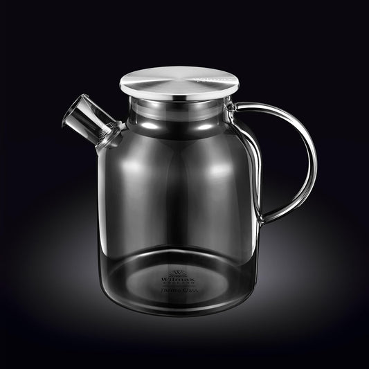 Wilmax Borosilicaat Theepot 1600ml Rookgrijs WL-888811002/A