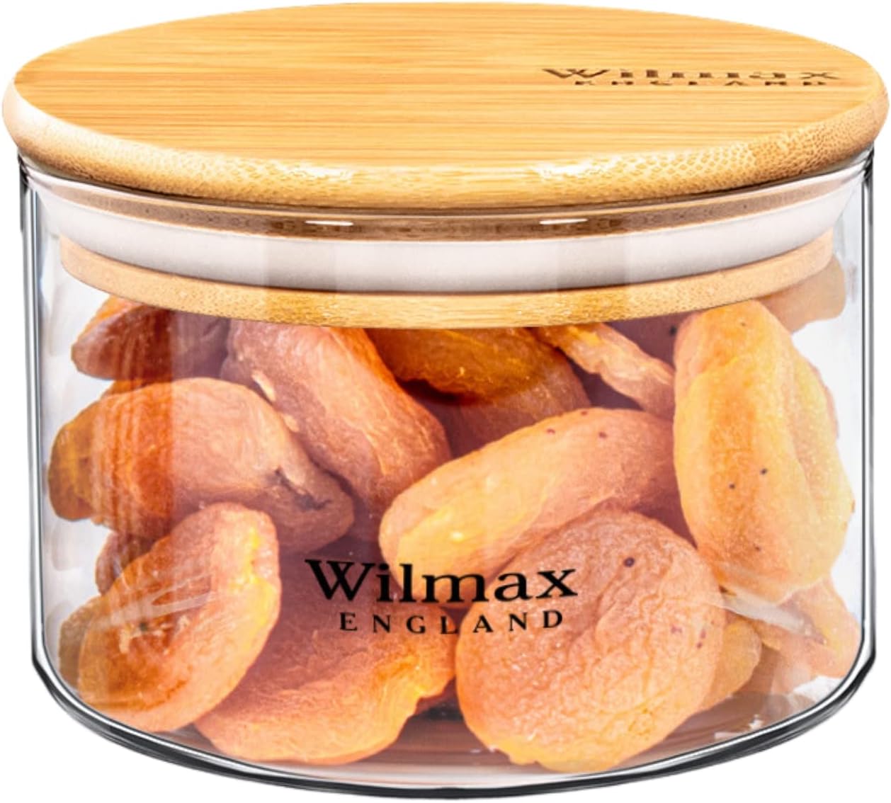 Wilmax Vorratsgläser Set 3-teilig aus Glas mit Bambusdeckel WL-888501/A3