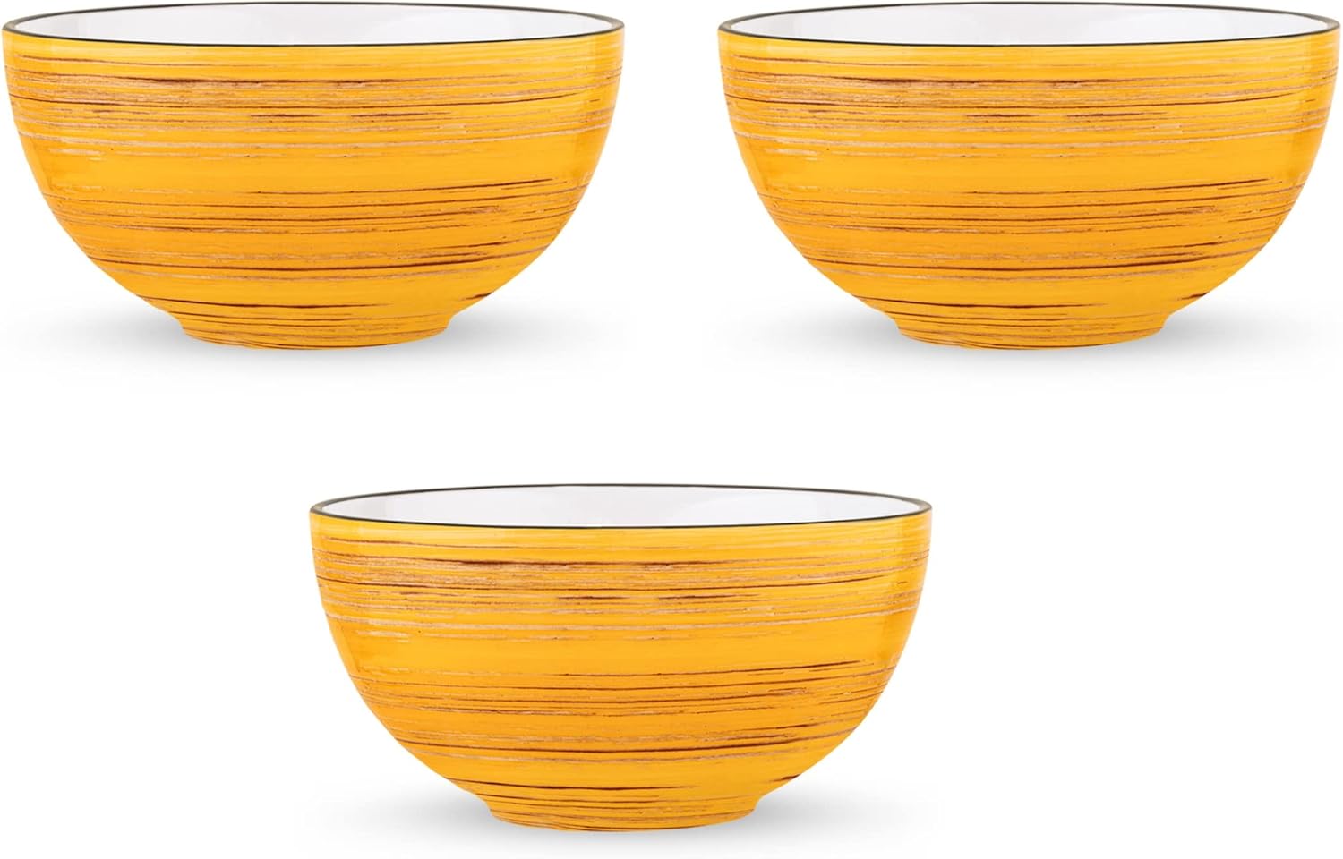 Wilmax SPIRAL Porzellan dishes, 3er-Set, 14 cm, 600 ml | WL-669430/A3