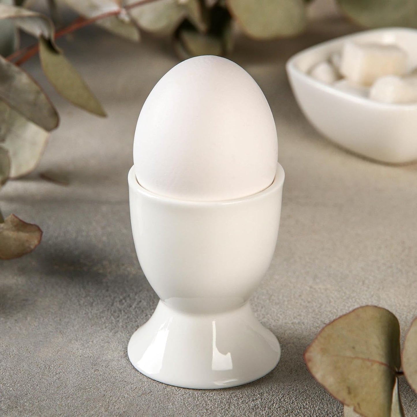 Wilmax Eierbecher aus Porzellan, 5 x 6,5 cm, Artikel WL-996127/A