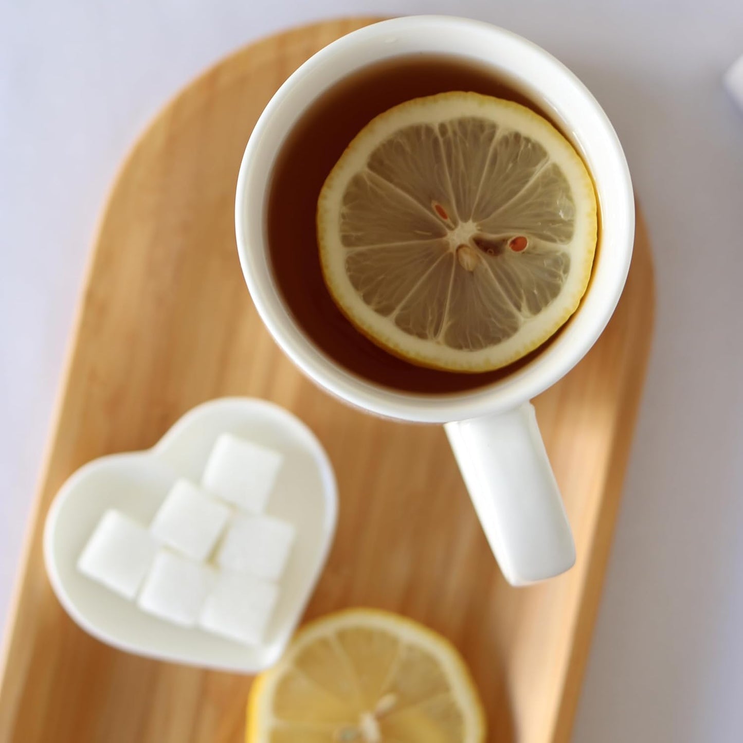 Wilmax Servierset 2x Bambus-Teller & Porzellanbecher  WL-771119/2A-WL-993018/2A