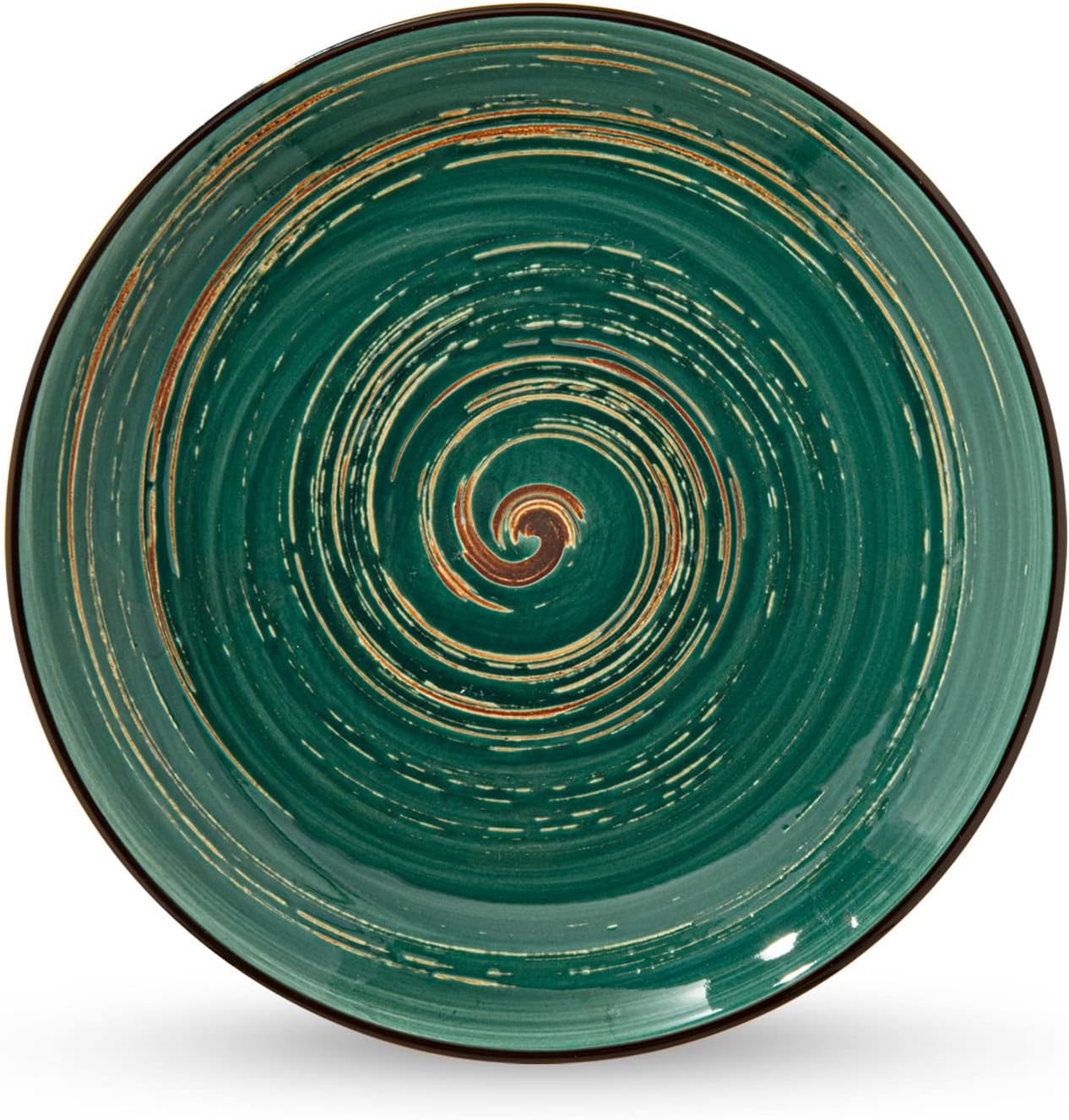 Wilmax Bord 20,5 cm Groen Porselein 6 stuks WL-669512/A6
