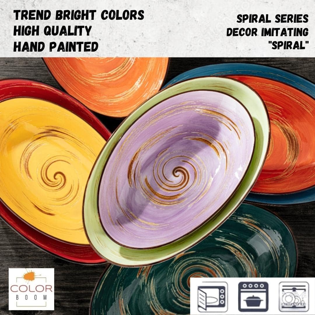 Wilmax Oval Bowl 30 x 19.5 x 7 cm, blau, Spiral Collection WL-669641/A