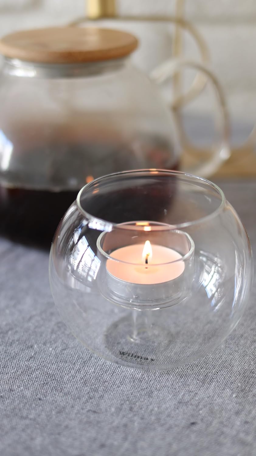 Wilmax Teelichthalter für 1 Teelicht, 10 x 8 cm, WL-888973/A