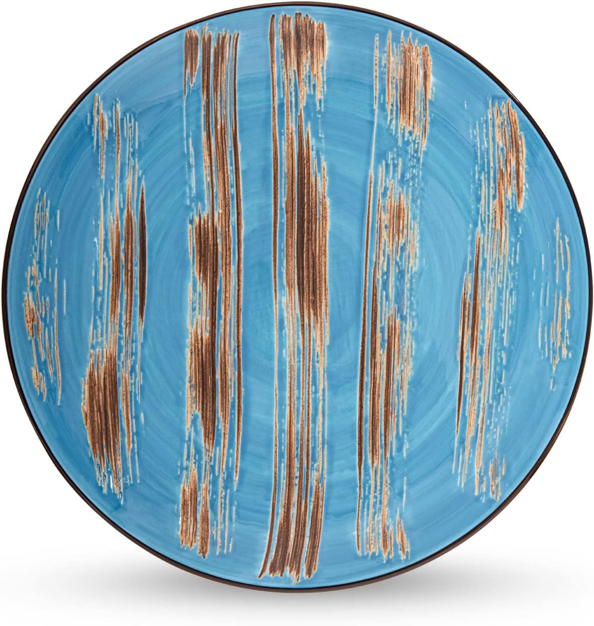 Wilmax Porseleinen Bord 18 cm Blauw Set van 6