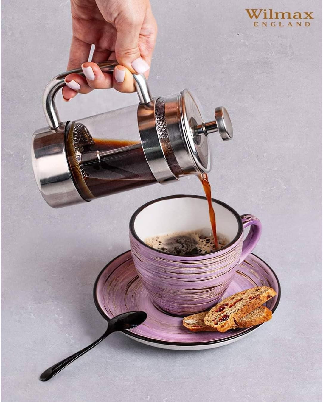 Wilmax Tasse 300 ml in Lavendel Spiral Collection – WL-669736/A