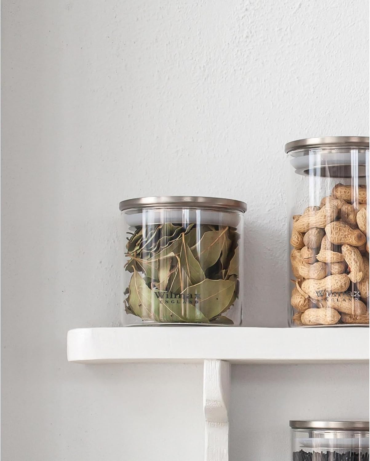 Wilmax Vorratsglas 760 ml mit Edelstahl-Deckel WL-888513/A