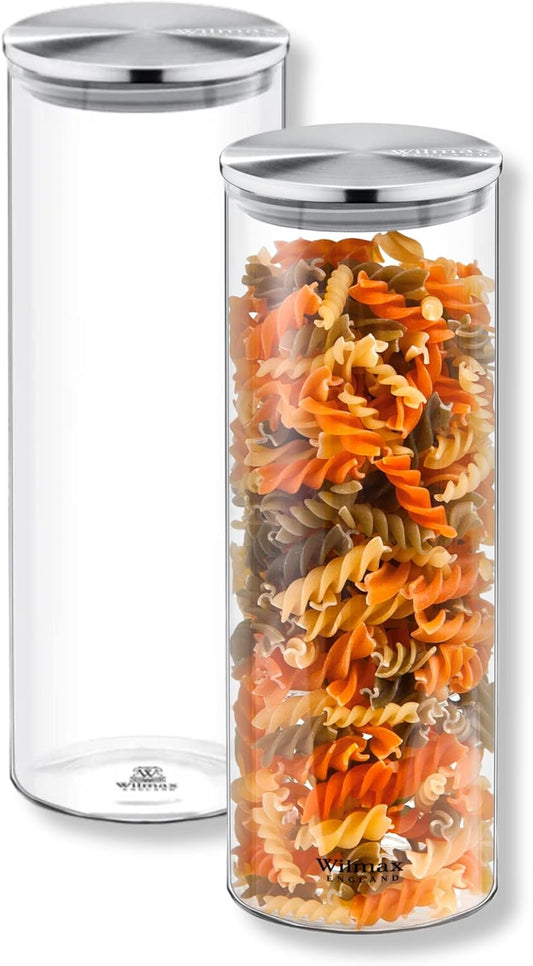 Wilmax Voorraadpot 1800 ml met RVS deksel (2-delige set)