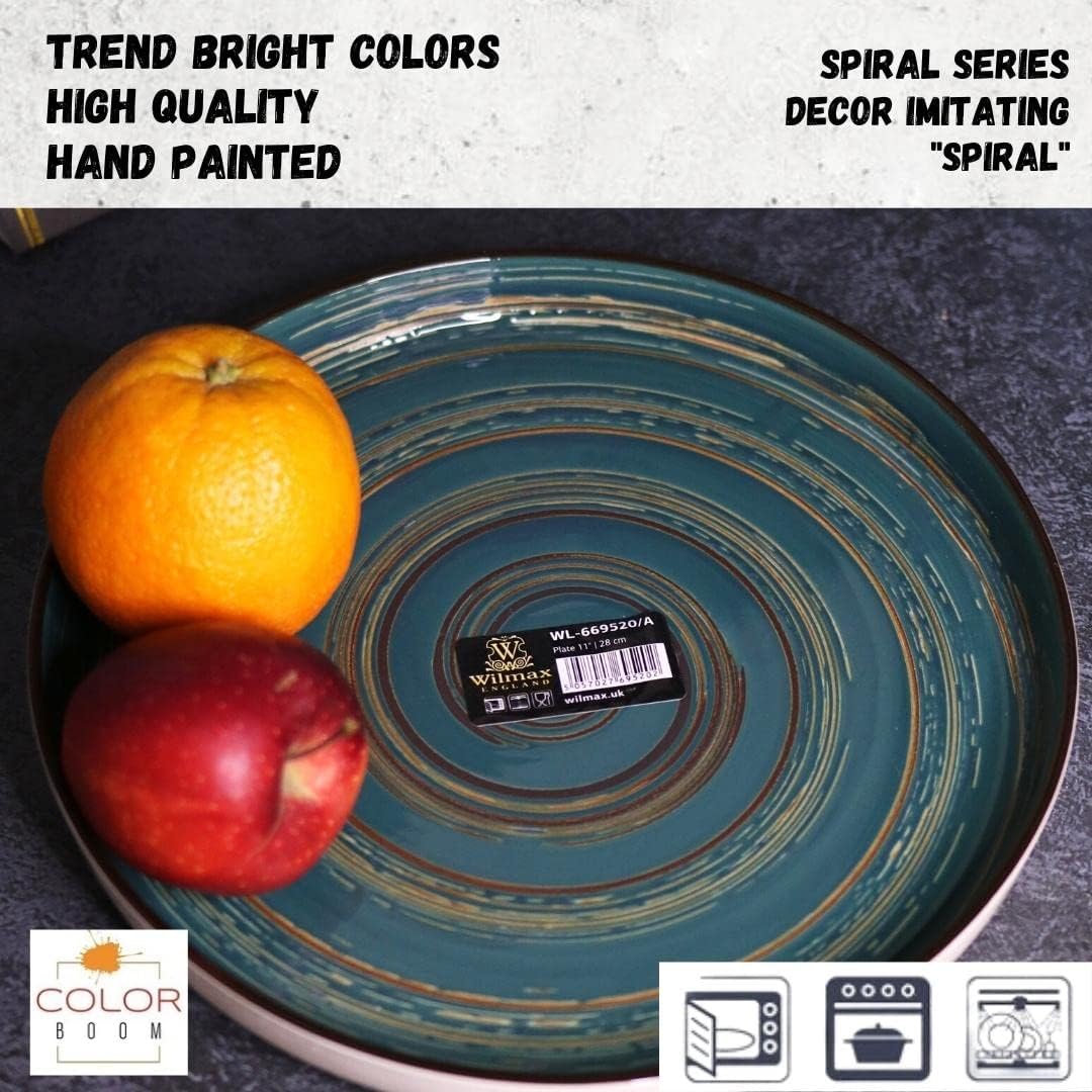 Wilmax Porzellan Teller 23 cm Rund Grün WL-669519/A2