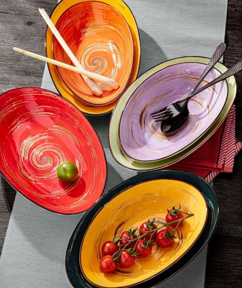 Wilmax Ovale Porzellanschüssel 25 cm Rot WL-669240/A