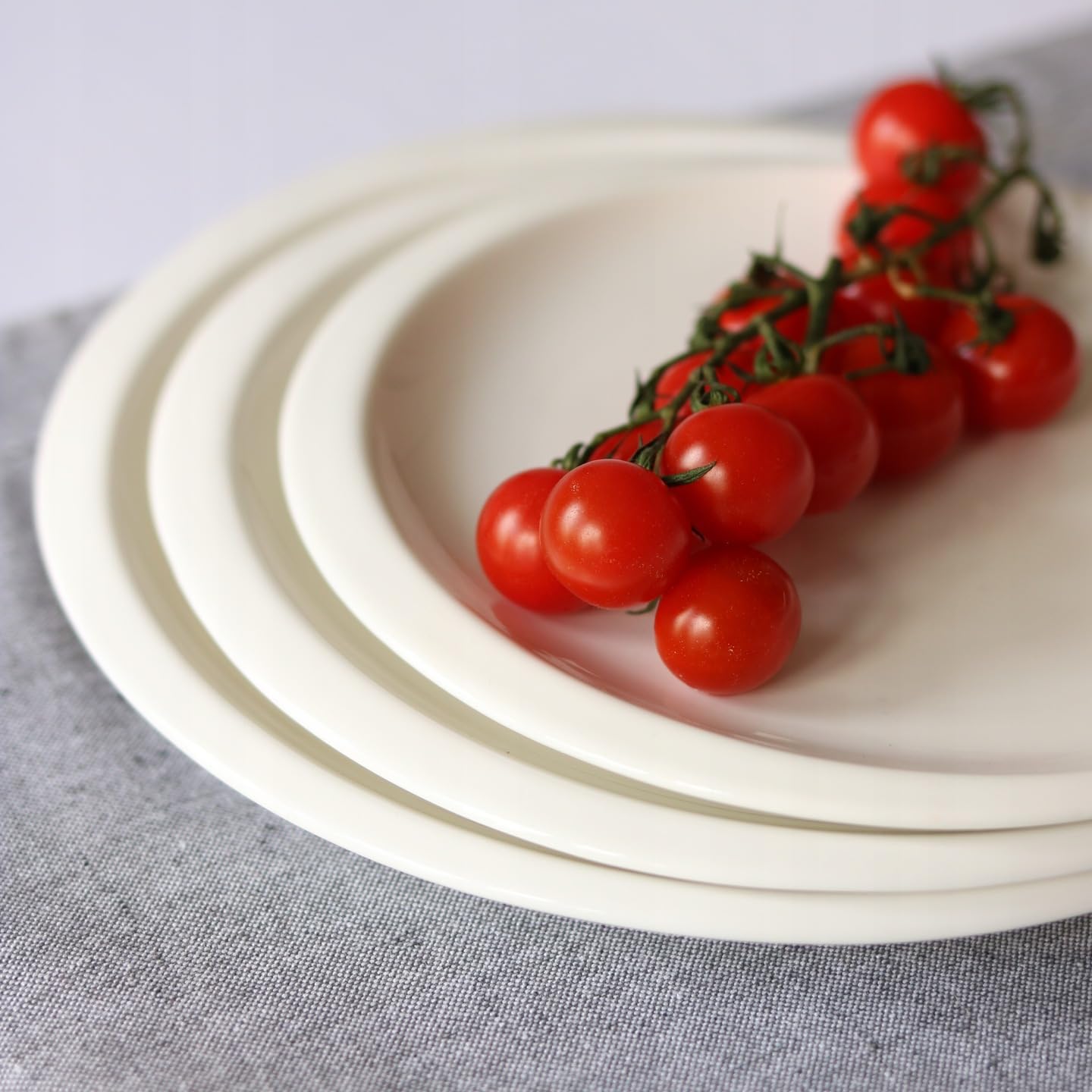Wilmax Eetbord 24 cm van Porselein, Wit WL-991236/A