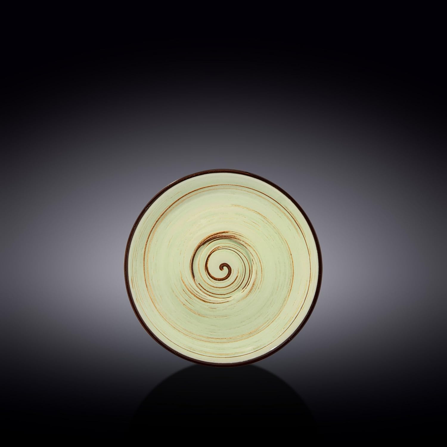 Wilmax Porzellan Untertasse, 15 cm, Spiral Pistachio Kollektion, WL-669136/B