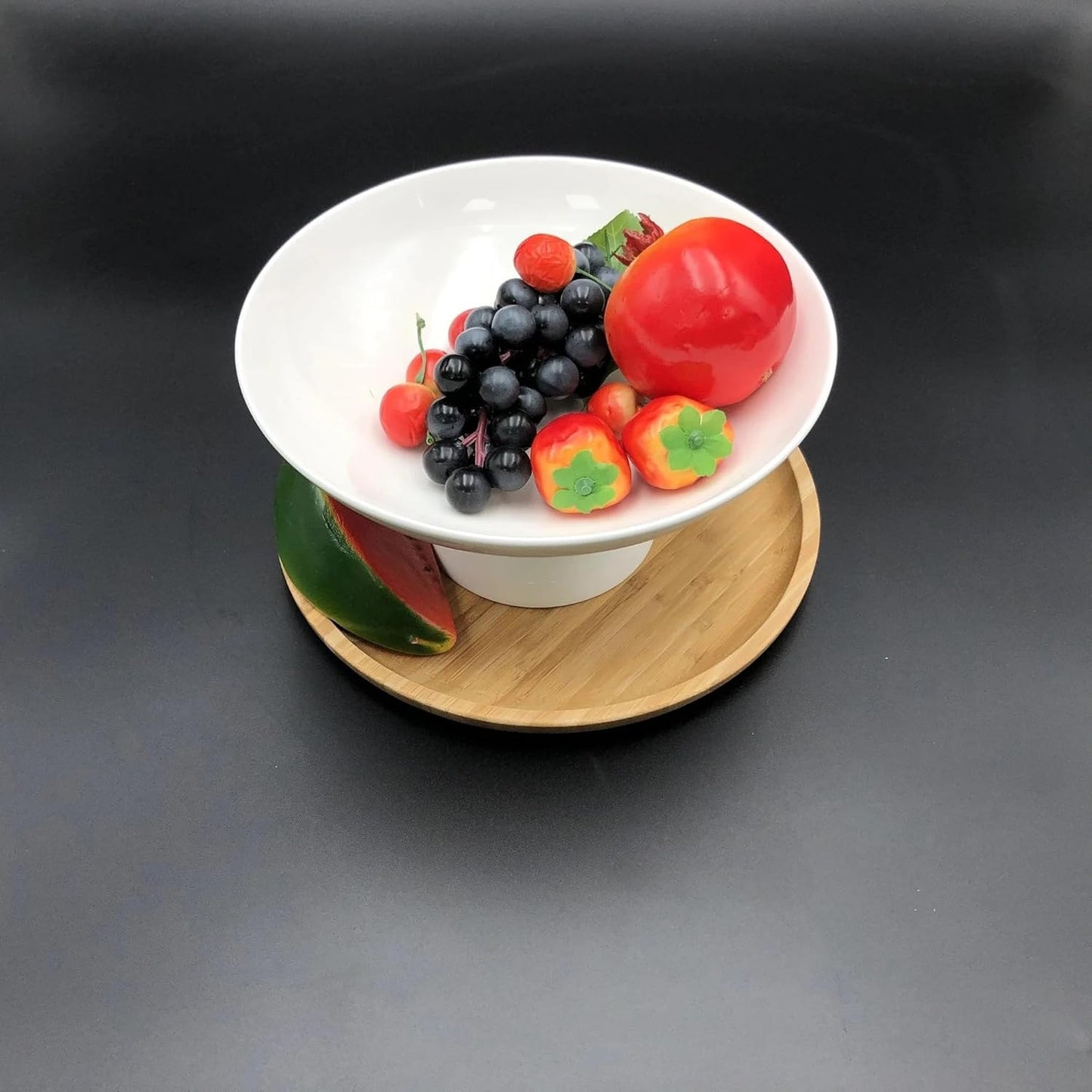 Wilmax | Obstschale in Geschenkbox | 24 x 11,5 cm | Weiß | WL-996126/1C