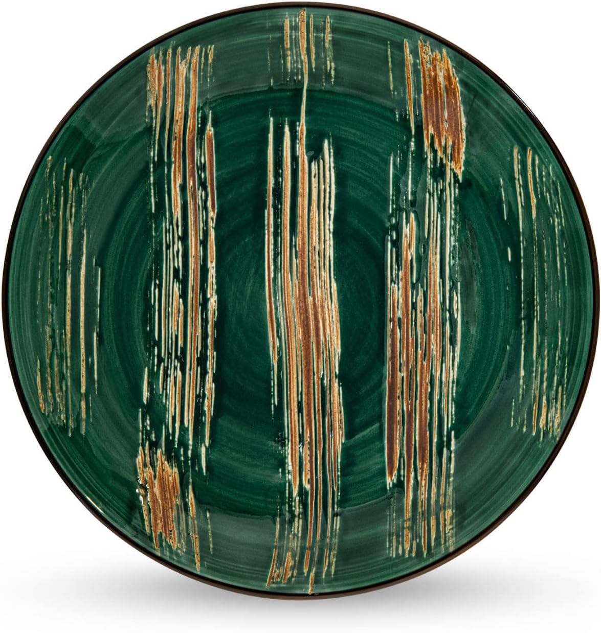 Wilmax Bord 18 cm Groen Porselein Set van 6 WL-668511/A6