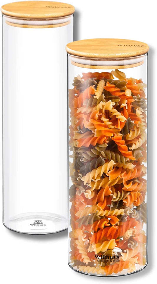 Wilmax Pot 2000 ml met bamboe deksel 2-delig WL-888510/A2